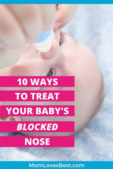 How do I unblock my 1 year old's nose?