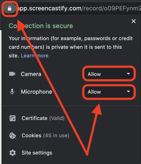 How do I unblock my webcam permissions?