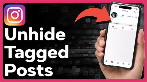 How do I unhide hidden tagged posts?
