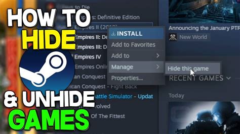 How do I unhide shared games on Steam?