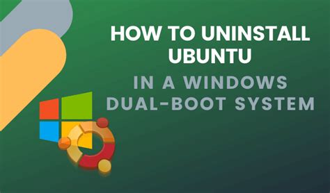 How do I uninstall Ubuntu and replace it with Windows?