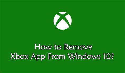 How do I uninstall Xbox app from PC?