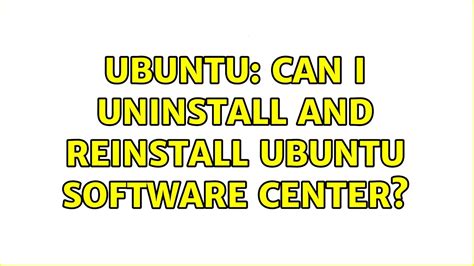 How do I uninstall and reinstall Ubuntu?