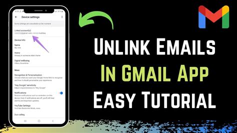 How do I unlink an email from my email?