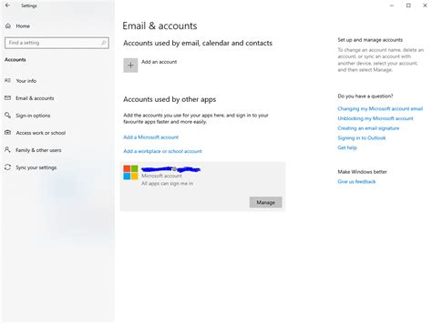 How do I unlink my Microsoft account from my local account?