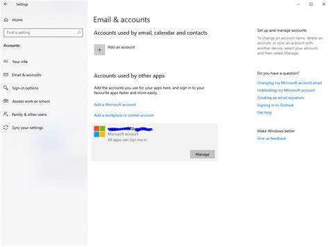 How do I unlink my email from my Microsoft account?