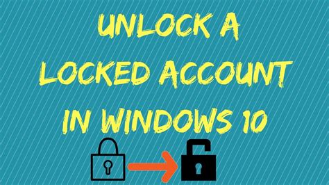 How do I unlock a Windows user account?