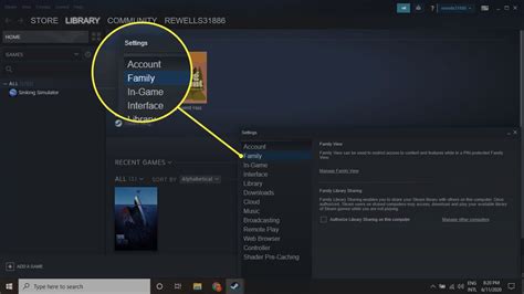 How do I unlock family sharing on Steam?