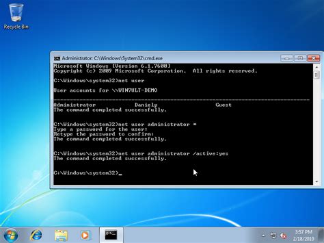How do I unlock my Administrator account in Windows XP?