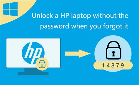 How do I unlock my HP laptop if I forgot my password without a disk?