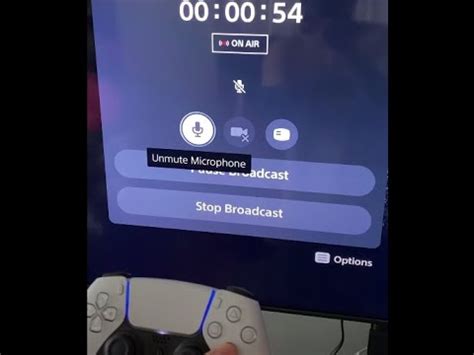 How do I unmute my mic on PS5?