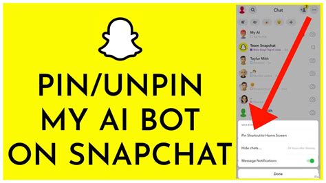 How do I unpin my AI from Snapchat?