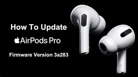How do I update my AirPods firmware?