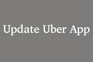 How do I update the Uber app on my iPhone?