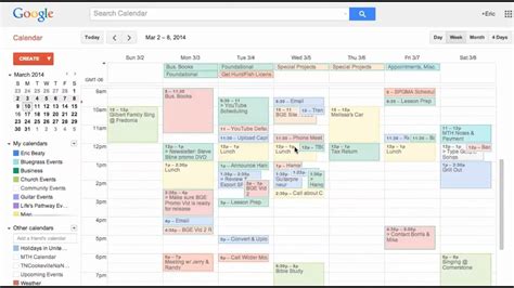 How do I use Google Calendar as a planner?