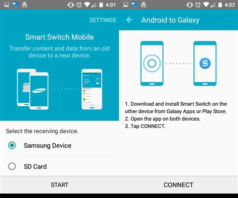 How do I use Samsung transfer app?