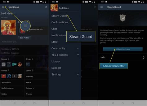 How do I use Steam Guard authenticator?