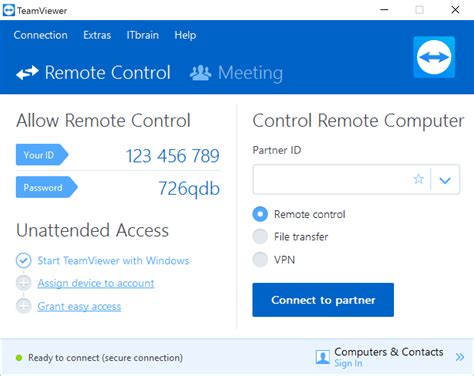 How do I use TeamViewer from my iPhone to my computer?