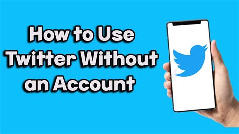 How do I use Twitter without login alternative?
