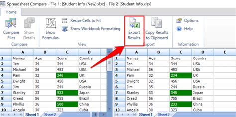 How do I use compare mode in Google Sheets?