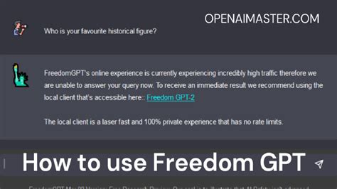 How do I use freedom GPT?