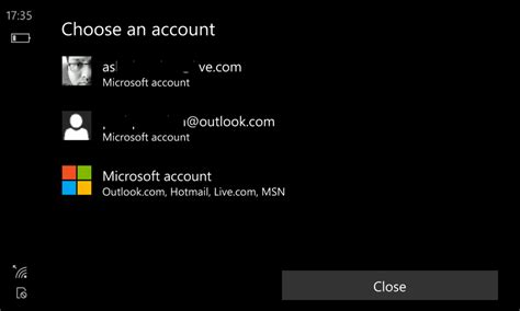 How do I use multiple Microsoft accounts?