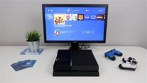 How do I use my PS4 as a monitor for all in one PC?