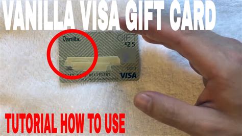 How do I use my Visa gift card for the first time?