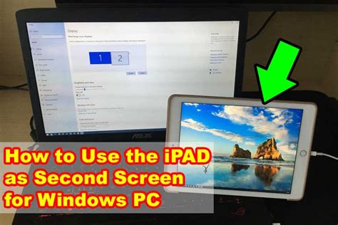 How do I use my iPad as a second monitor Windows 10?