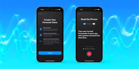 How do I use personal voice on my iPhone?