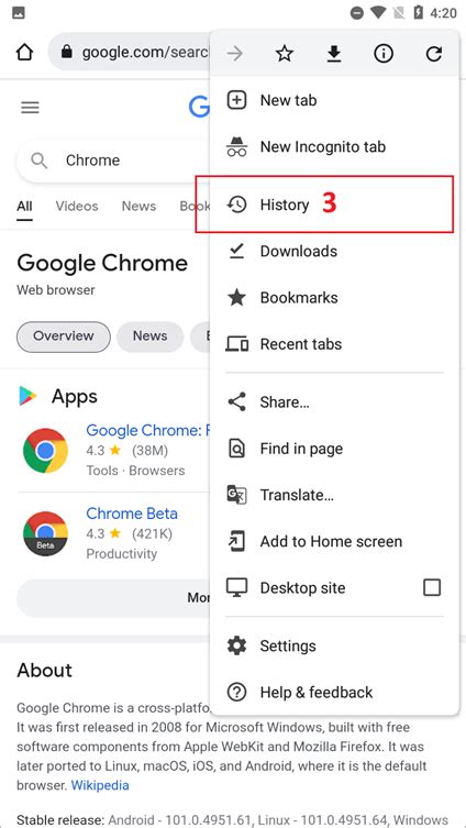 How do I view Chrome history on Mac?