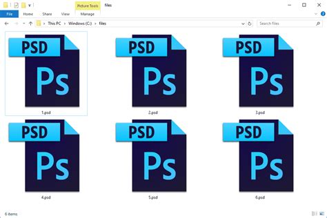 How do I view all PSD files?