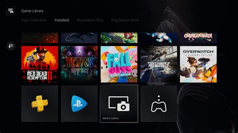 How do I view media gallery on PS5?