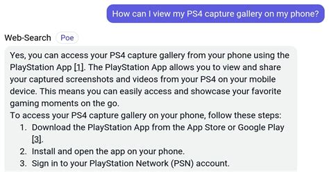 How do I view my PS4 captures on my iPhone?