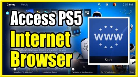 How do I watch internet on PS5?