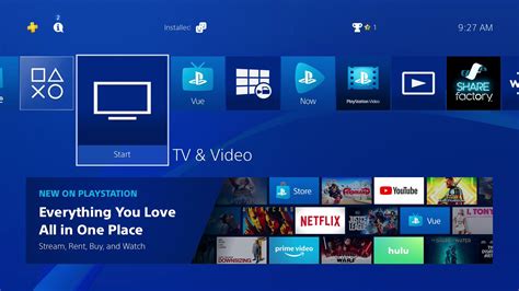 How do I watch streaming services on PS4?