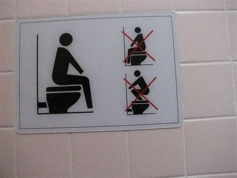 How do Japanese sit on the toilet?