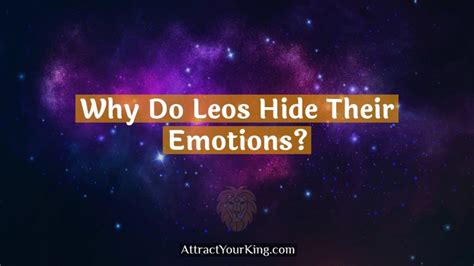 How do Leos show their feelings?