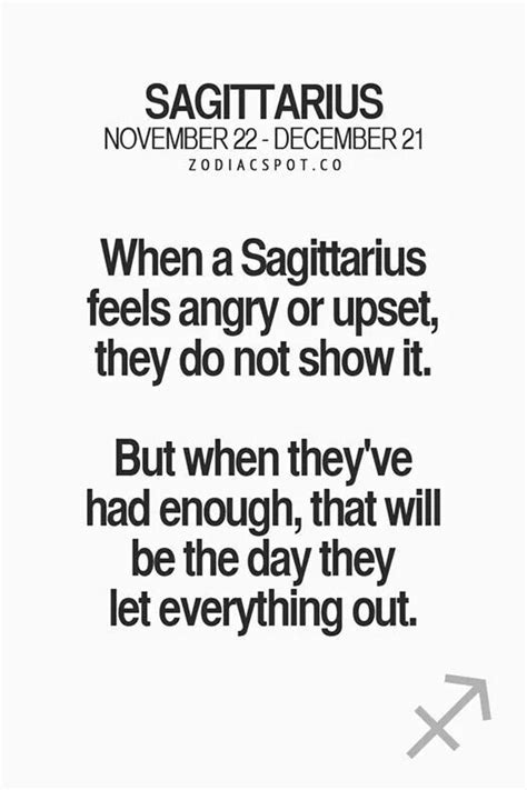 How do Sagittarius show their anger?