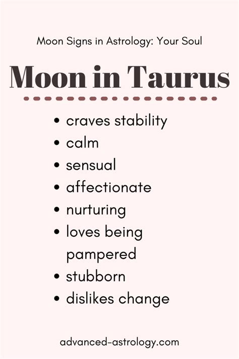 How do Taurus Moons want to be comforted?