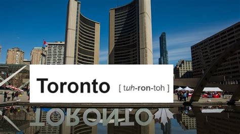 How do Torontonians say Toronto?