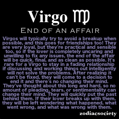 How do Virgos end relationships?