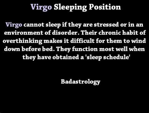 How do Virgos sleep?