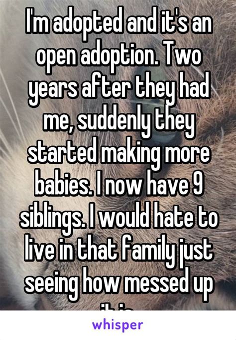 How do adopted people feel?