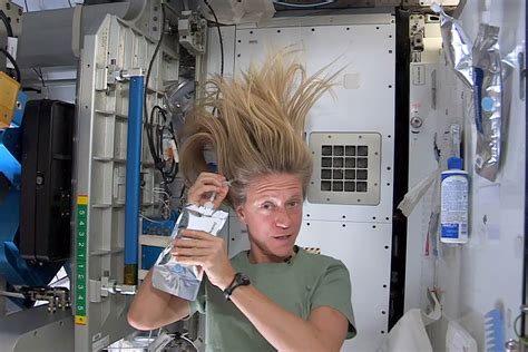 How do astronauts do their hair?