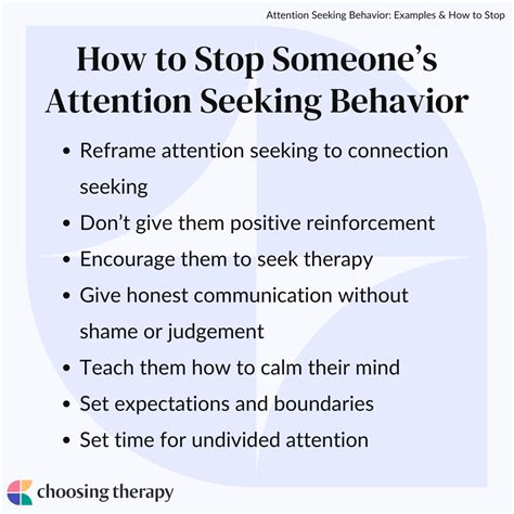 How do attention seekers behave?