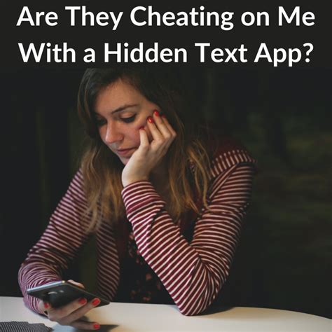 How do cheaters hide their texts?