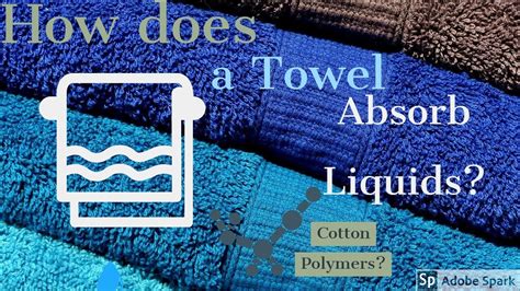 How do cotton towels absorb water?