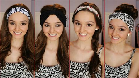 How do girls wear headbands?