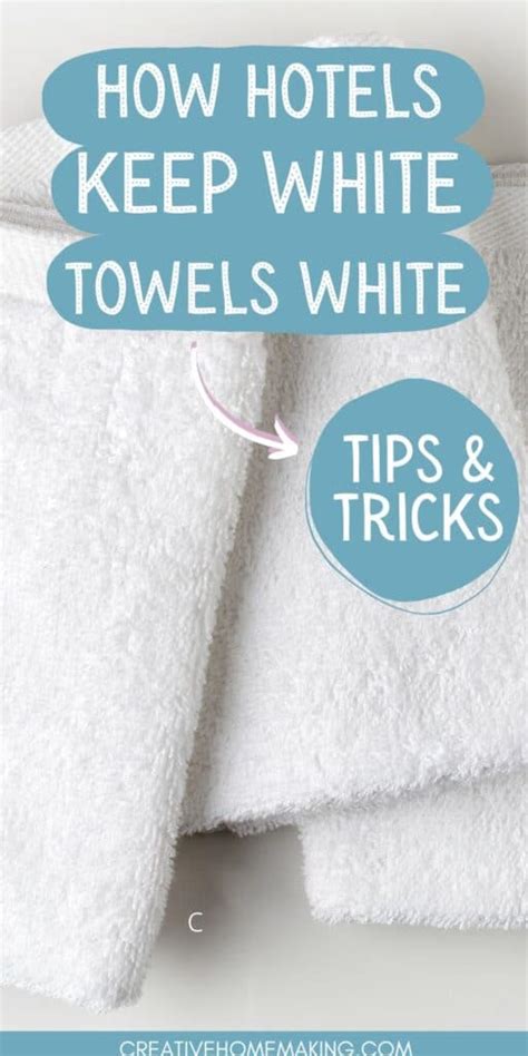 How do hotels get their white towels so white?